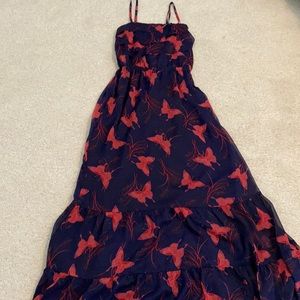Maxi dress butterfly. Size small